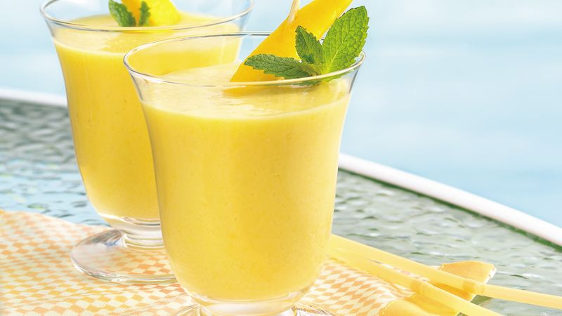 Mango Drink Recipes
 Creamy Mango Smoothies recipe from Betty Crocker