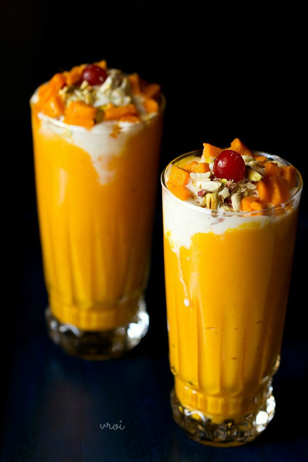 Mango Drink Recipes
 mango mastani recipe how to make mango mastani recipe