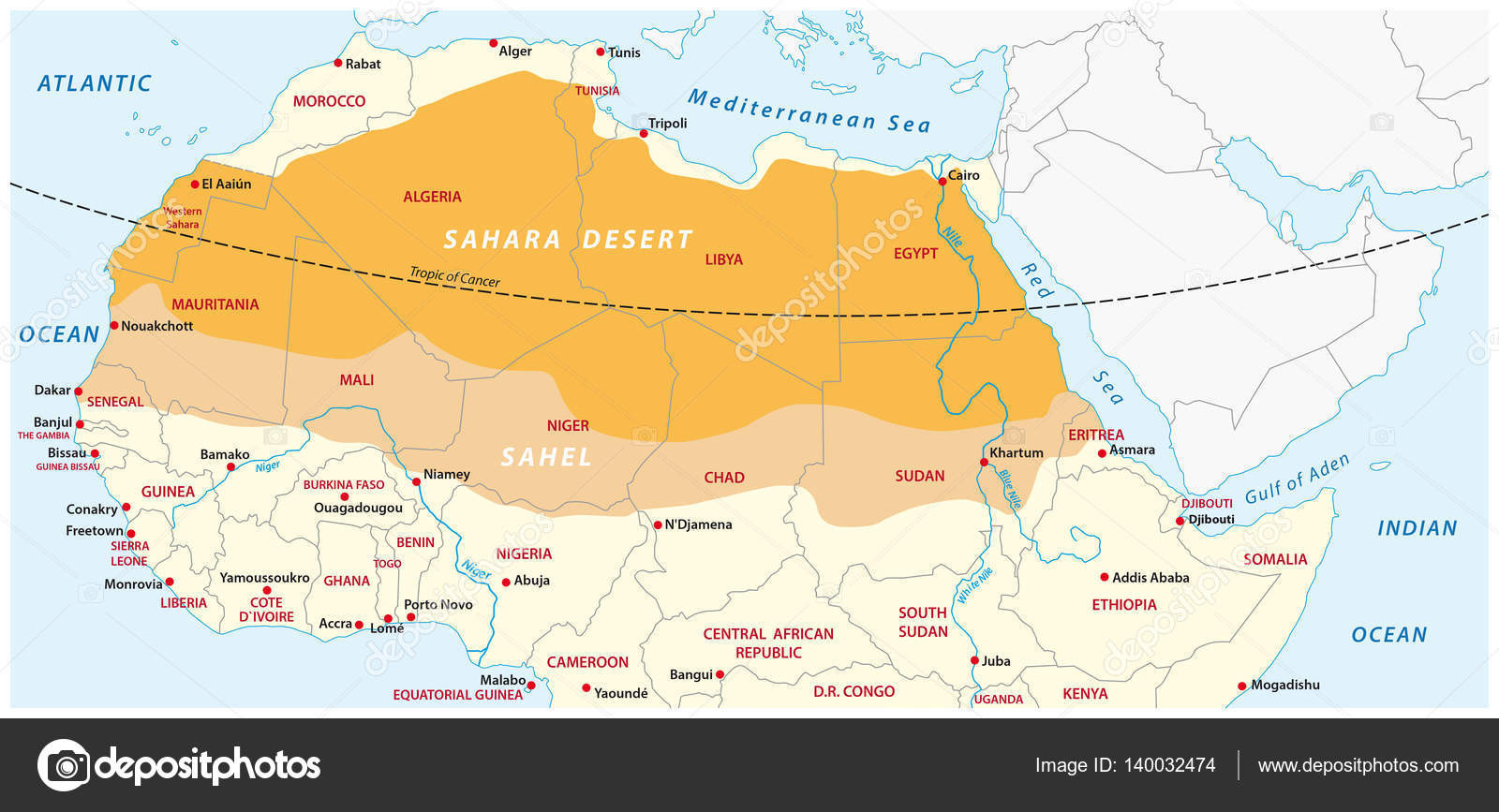 Map Of The Sahara Dessert
 Sahara Desert Map roundtripticket