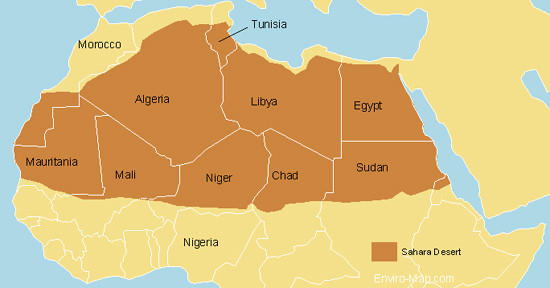 Map Of The Sahara Dessert
 SAHARA DESERT a gateway to Africa – The Amazing Village