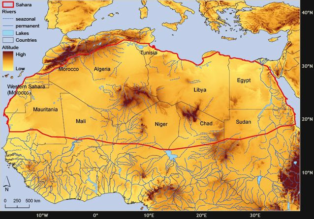 Map Of The Sahara Dessert
 map of Sahara Desert C1 W13 Sahara