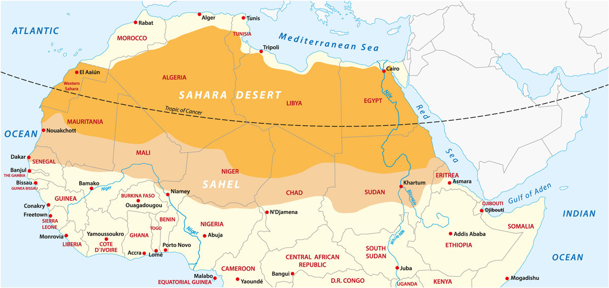 Map Of The Sahara Dessert
 Just desert why the Sahara is growing Geographical