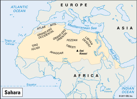 Map Of The Sahara Dessert
 The Cooperation Between George Bush and the Libyan