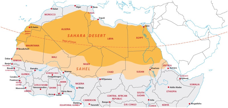 Map Of The Sahara Dessert
 Factcheck Is climate change helping Africa