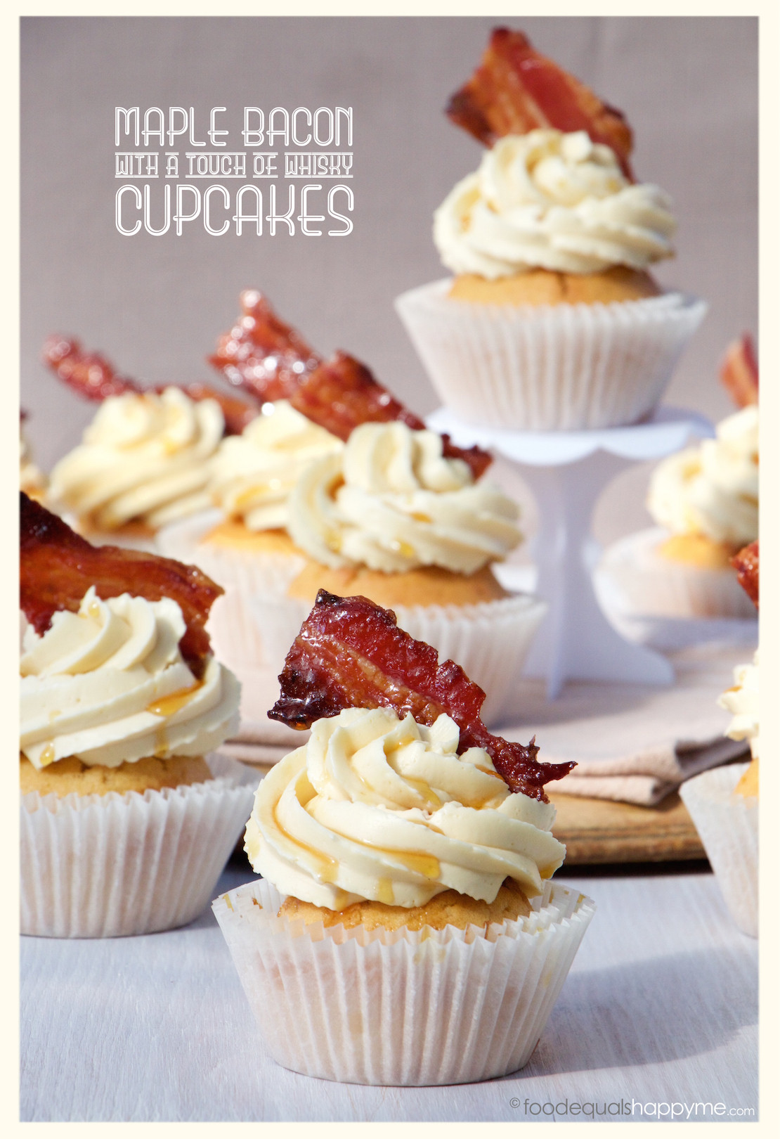 Maple Bacon Cupcakes
 Maple Bacon Cupcakes with a touch of whisky