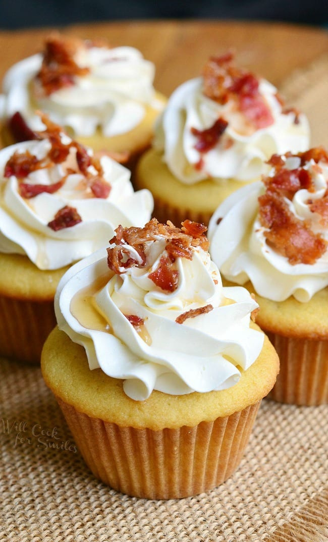 Maple Bacon Cupcakes
 Maple Bacon Cupcakes Will Cook For Smiles