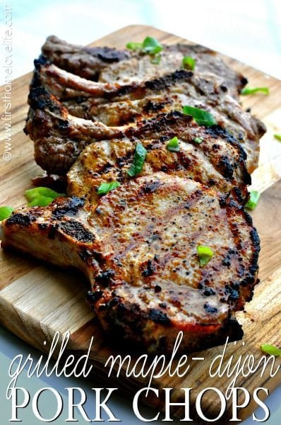 Maple Pork Chops
 25 Grilling Recipes your homebased mom