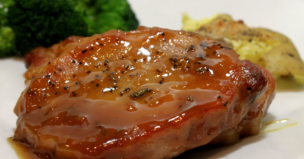 Maple Pork Chops
 A Feast for the Eyes Mustard Maple Glazed Pork Chops