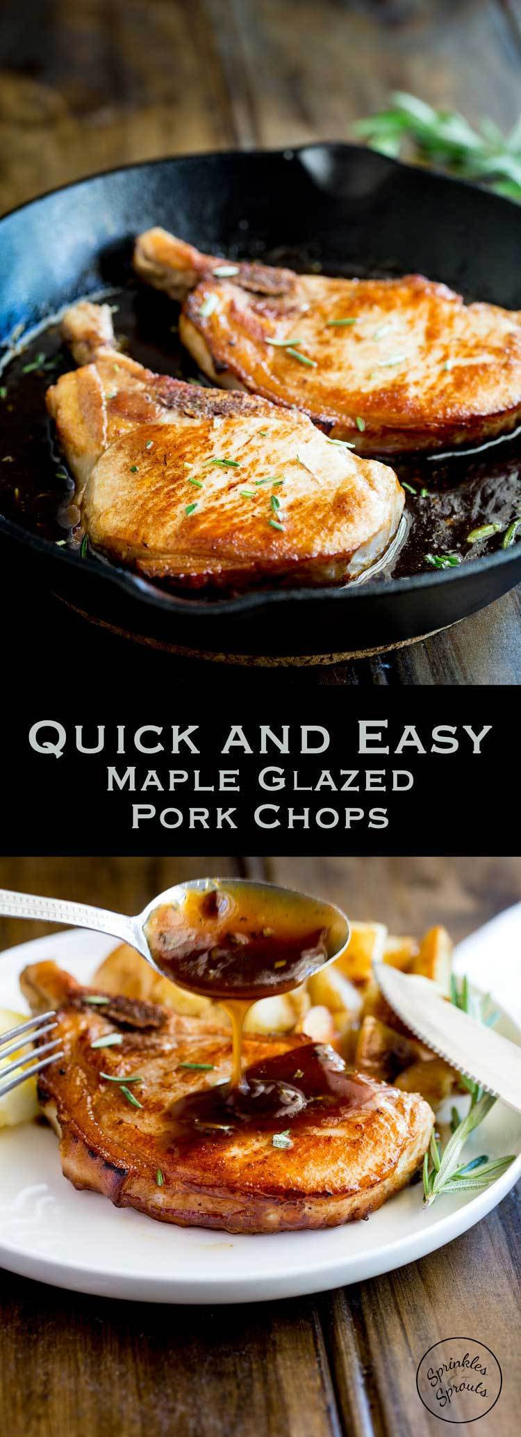 Maple Pork Chops
 Quick and Easy Maple Glazed Pork Chops Sundaysupper