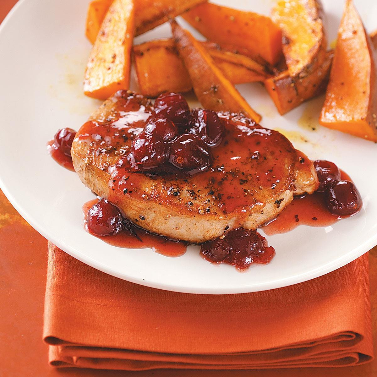 Maple Pork Chops
 Cranberry Maple Pork Chops Recipe