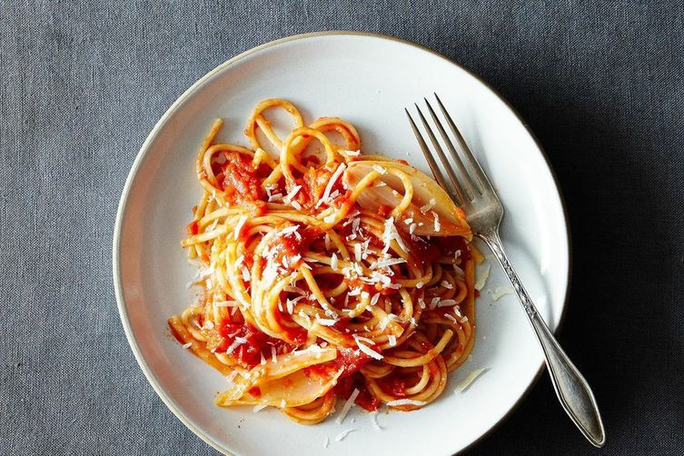 Marcella Hazan Tomato Sauce
 Marcella Hazan s Tomato Sauce with ion and Butter Recipe