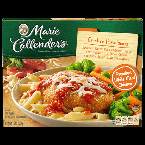 Marie Calendars Frozen Dinner
 Chicken Parmigiana