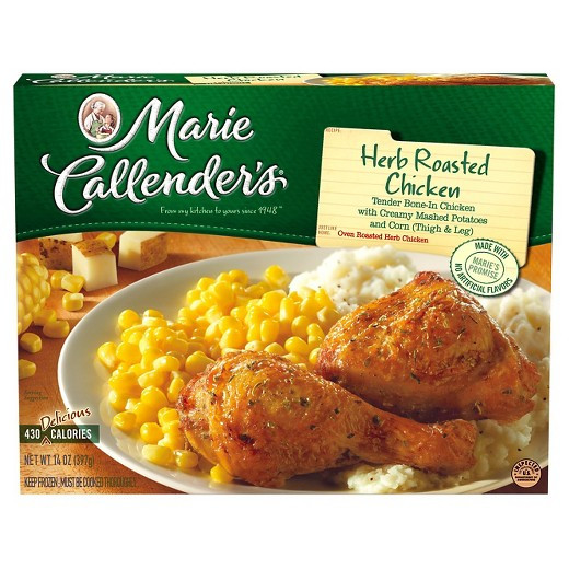 Marie Calendars Frozen Dinner
 Marie Callenders Herb Roasted Chicken Dinner 14oz Tar