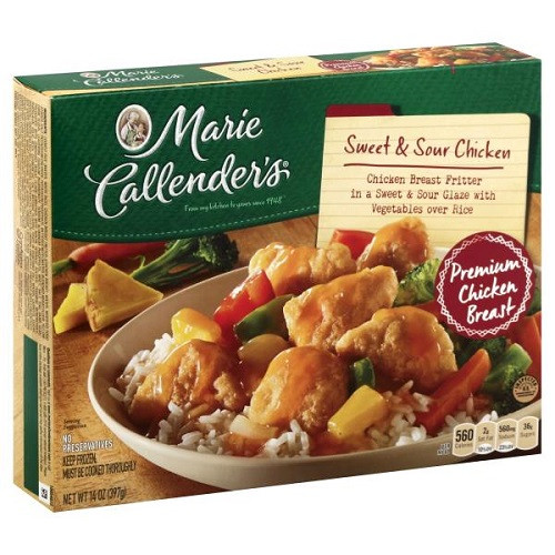 Marie Callender S Frozen Dinners
 Marie Callender s Frozen Dinner Sweet & Sour Chicken 14 oz box