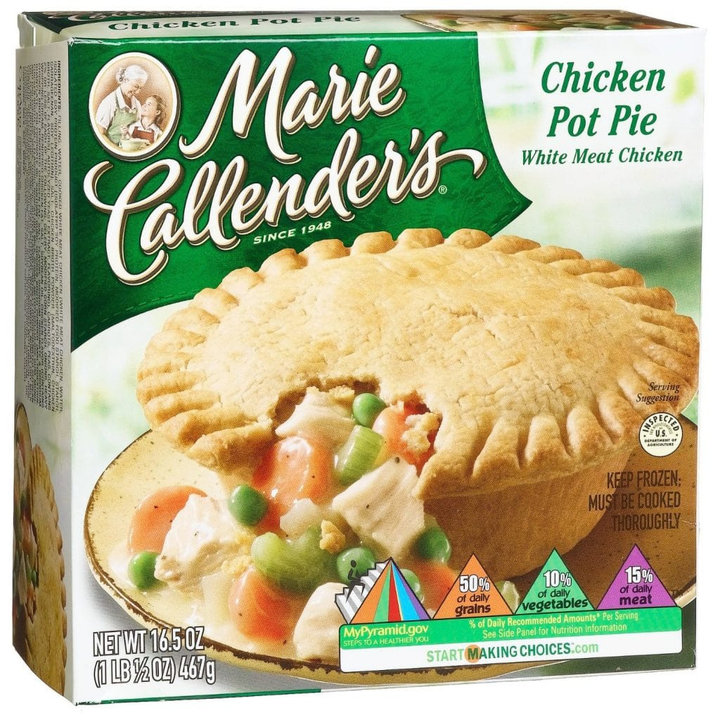 Marie Callender'S Chicken Pot Pie
 Marie Callender s Pot Pies fort during the cold
