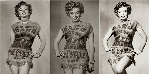 Marilyn Monroe Potato Sack
 The Story of Marilyn Monroe and the Potato Sack Dress c