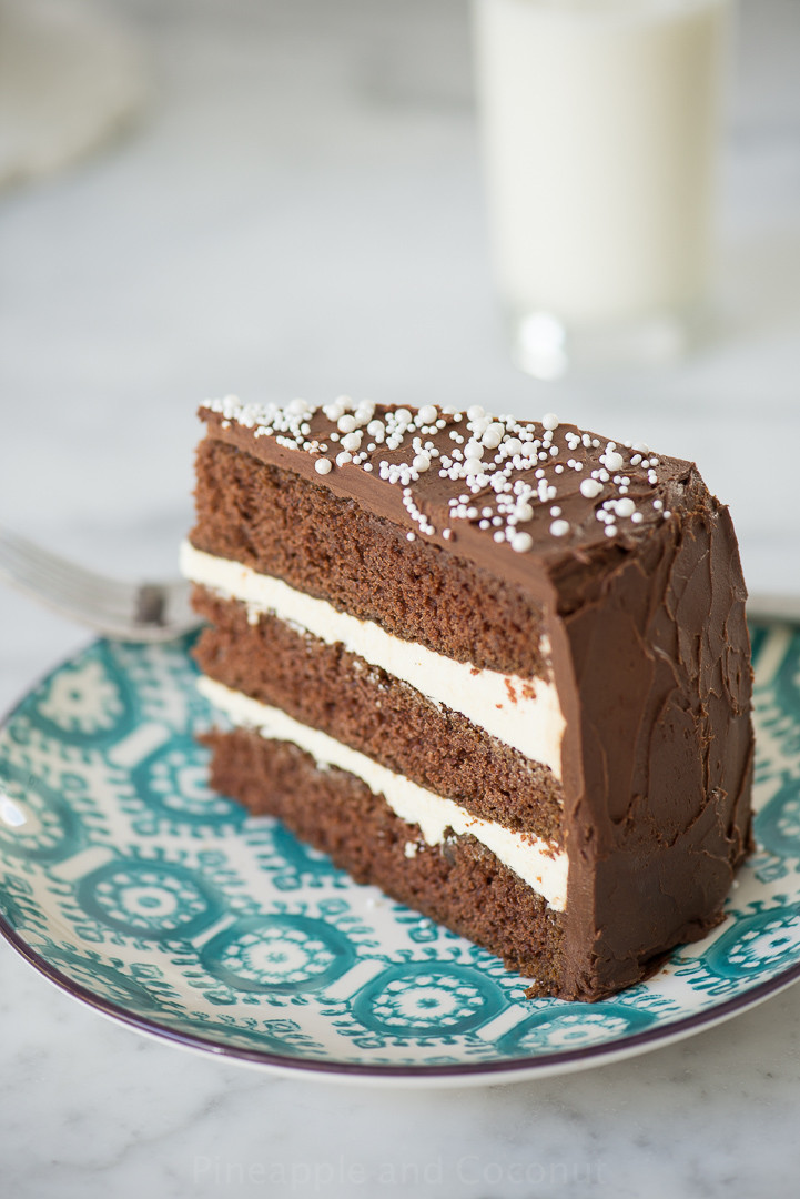 Martha Stewart Chocolate Cake
 Chocolate Cake and Martha Stewart Pineapple and Coconut