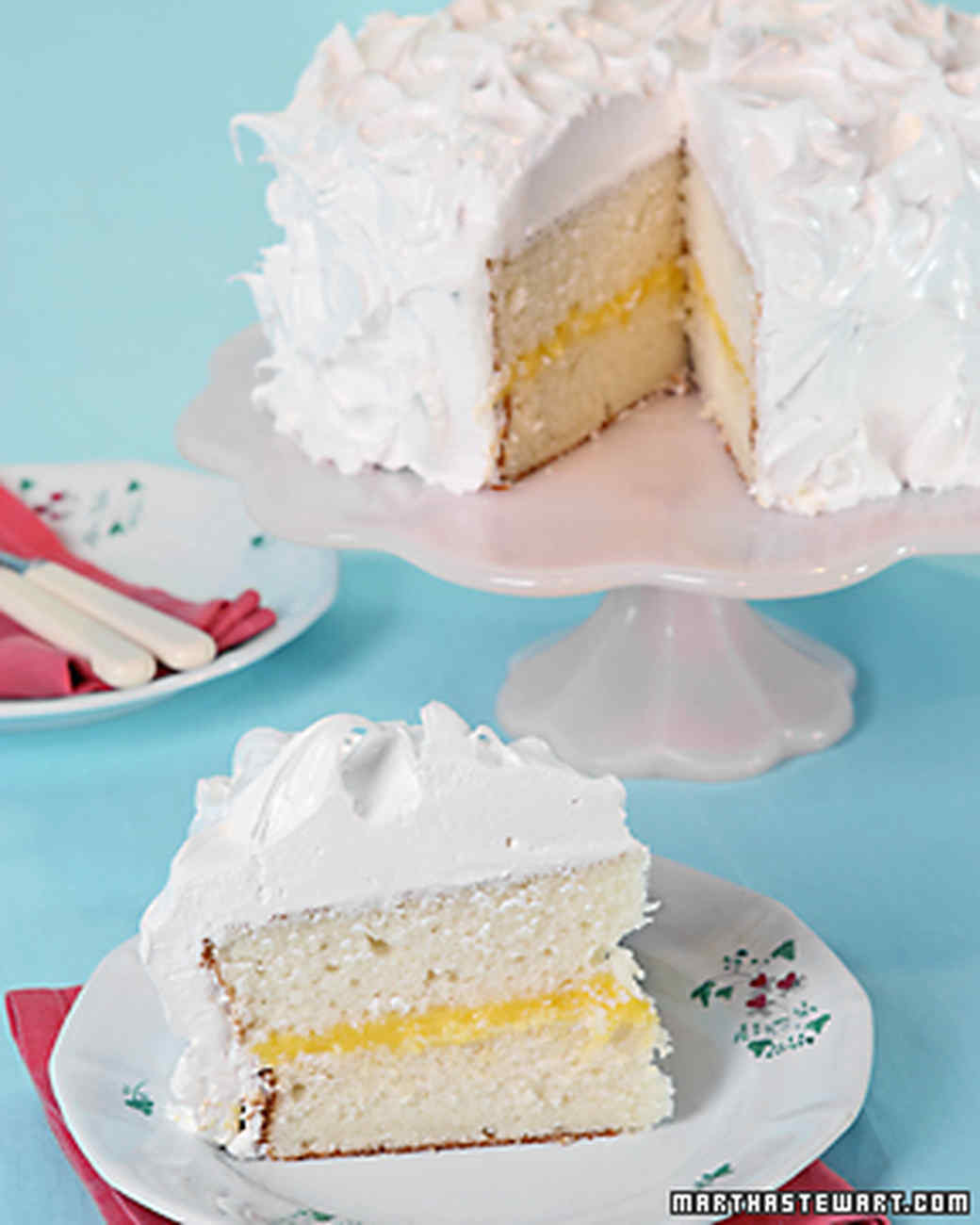 Martha Stewart Lemon Cake
 White Layer Cake with Lemon Curd Filling