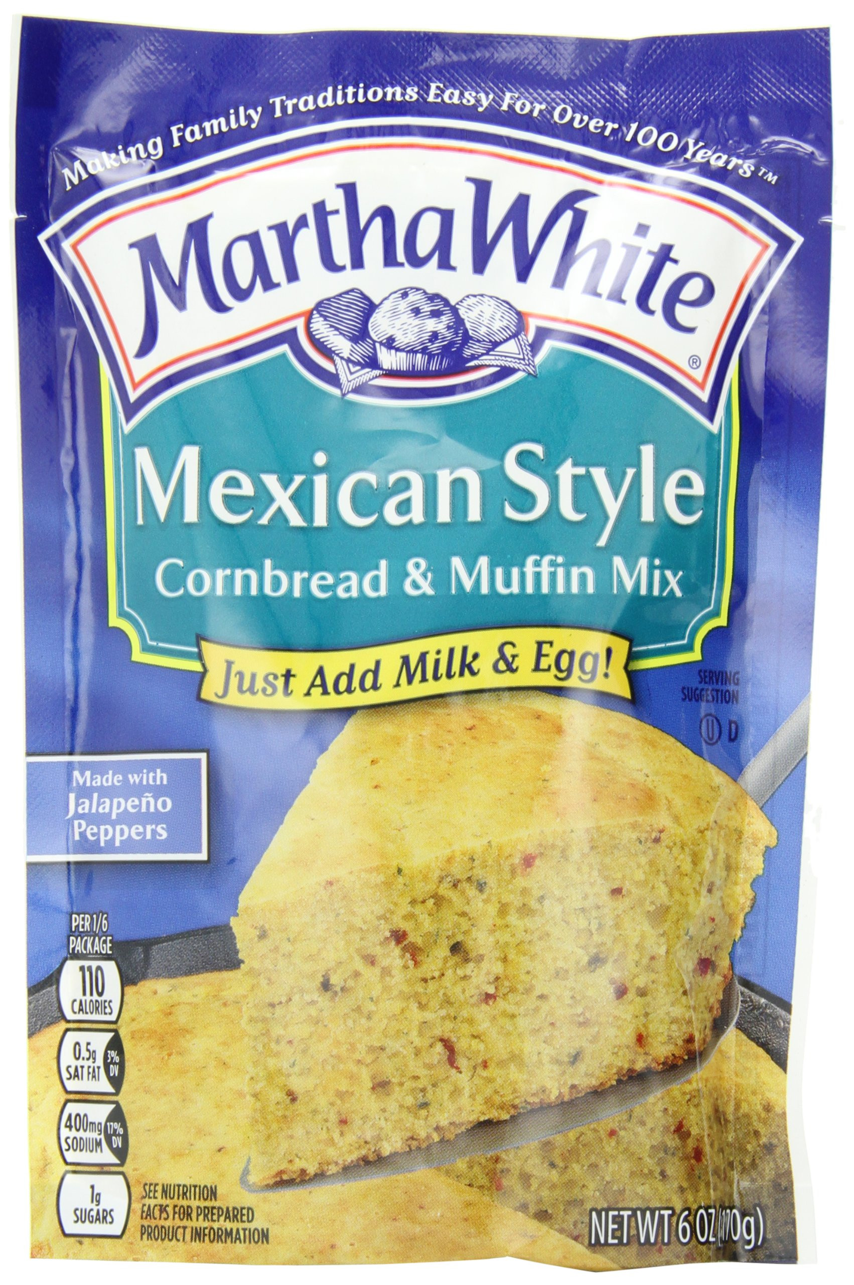 Martha White Cornbread
 Amazon Martha White Sweet Yellow Cornbread and