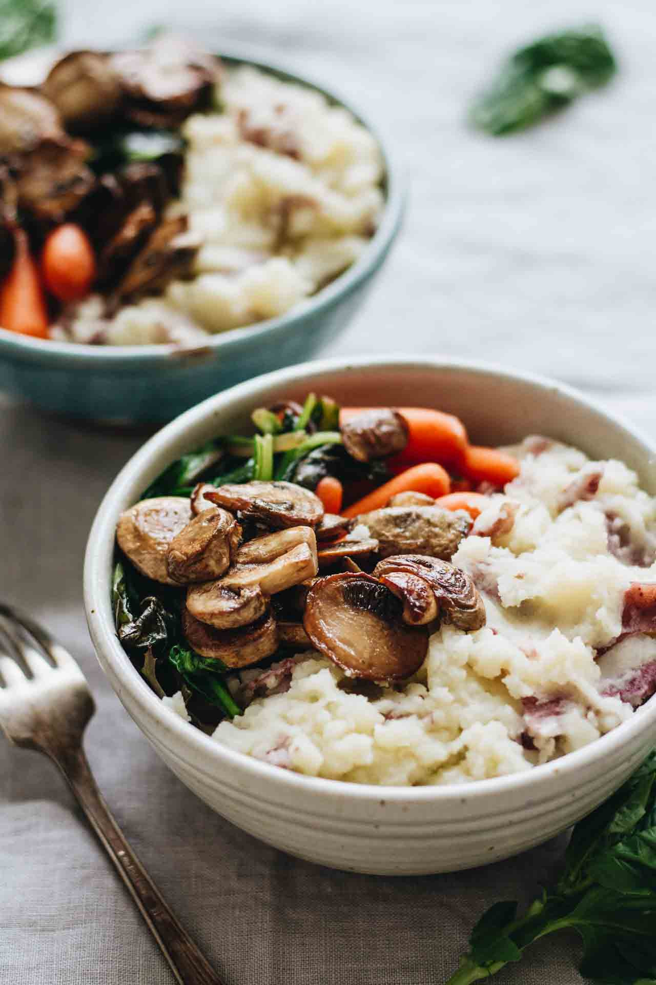 Mashed Potato Bowl
 Vegan Loaded Mashed Potato Bowls Jar Lemons