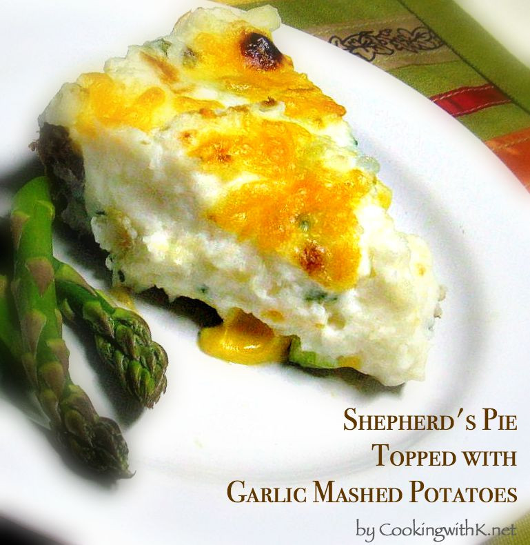 Mashed Potato Pies
 Cooking with K Shepherd s Pie with Garlic Mash Potatoes