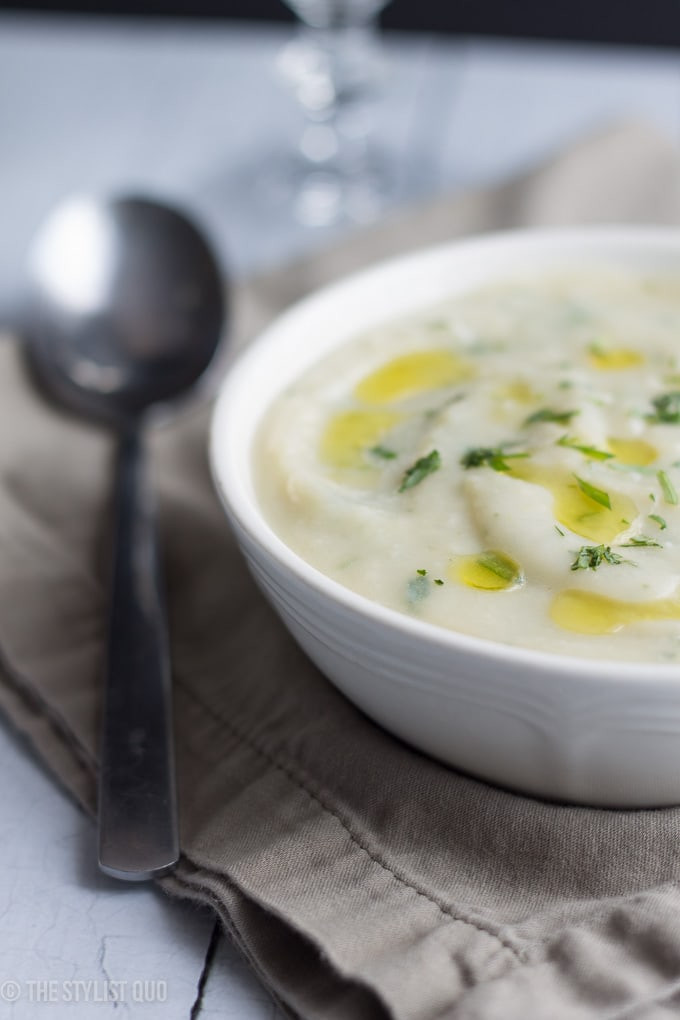 Mashed Potato Soup
 Mashed Potato Soup with Tarragon 40 Aprons