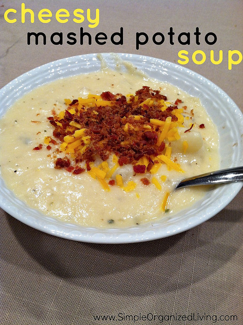 Mashed Potato Soup
 Cheesy Mashed Potato Soup Andrea Dekker