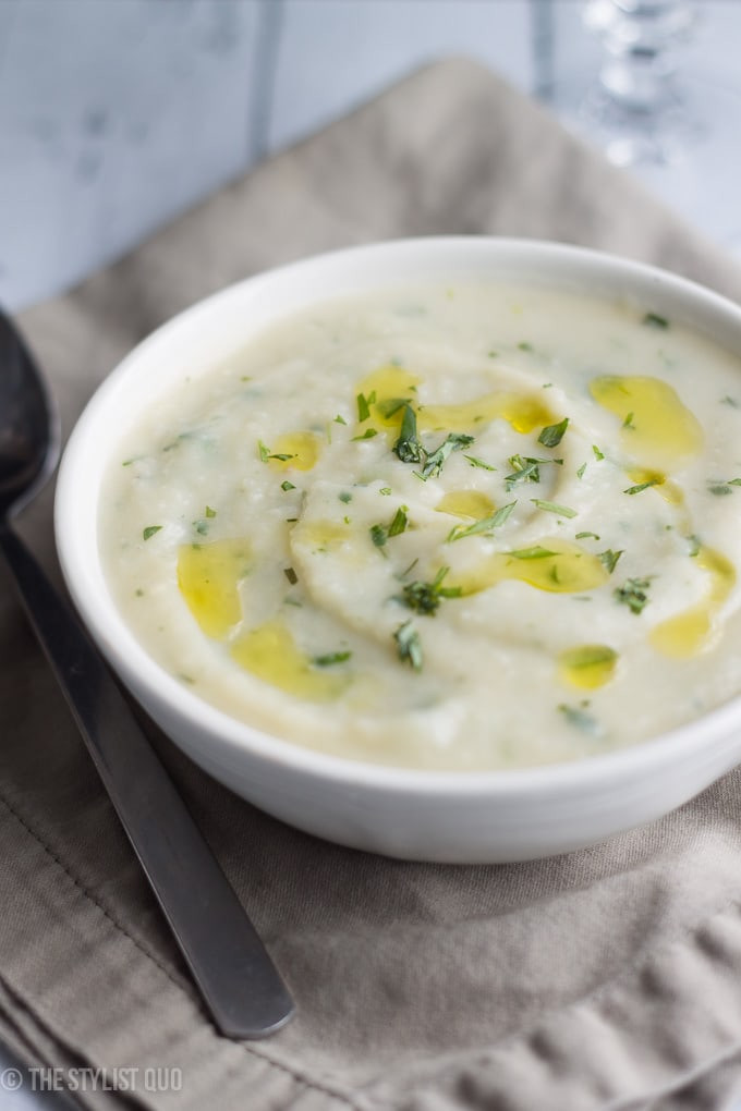 Mashed Potato Soup
 Mashed Potato Soup with Tarragon 40 Aprons