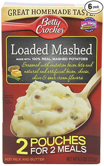 Mashed Potatoes Calories
 betty crocker instant mashed potatoes nutrition facts