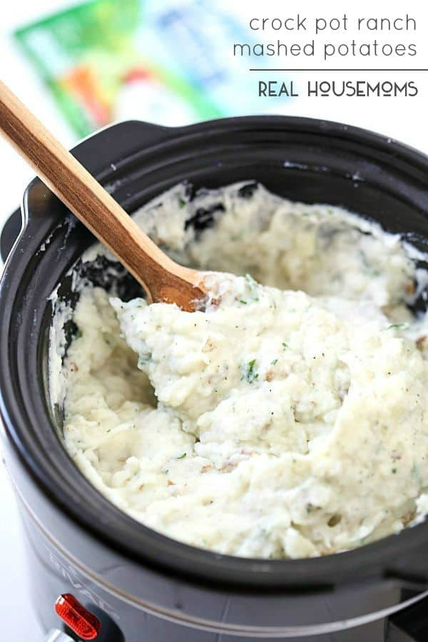 Mashed Potatoes In Crock Pot
 Crock Pot Ranch Mashed Potatoes ⋆ Real Housemoms