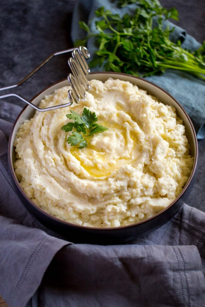 Mashed Potatoes With Sour Cream
 sour cream mashed potatoes for two
