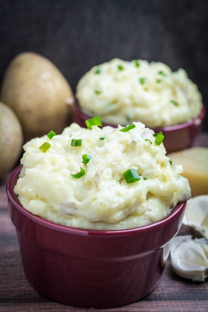 Mashed Potatoes Without Butter
 Creamy Garlic Parmesan Mashed Potatoes Dishing Delish