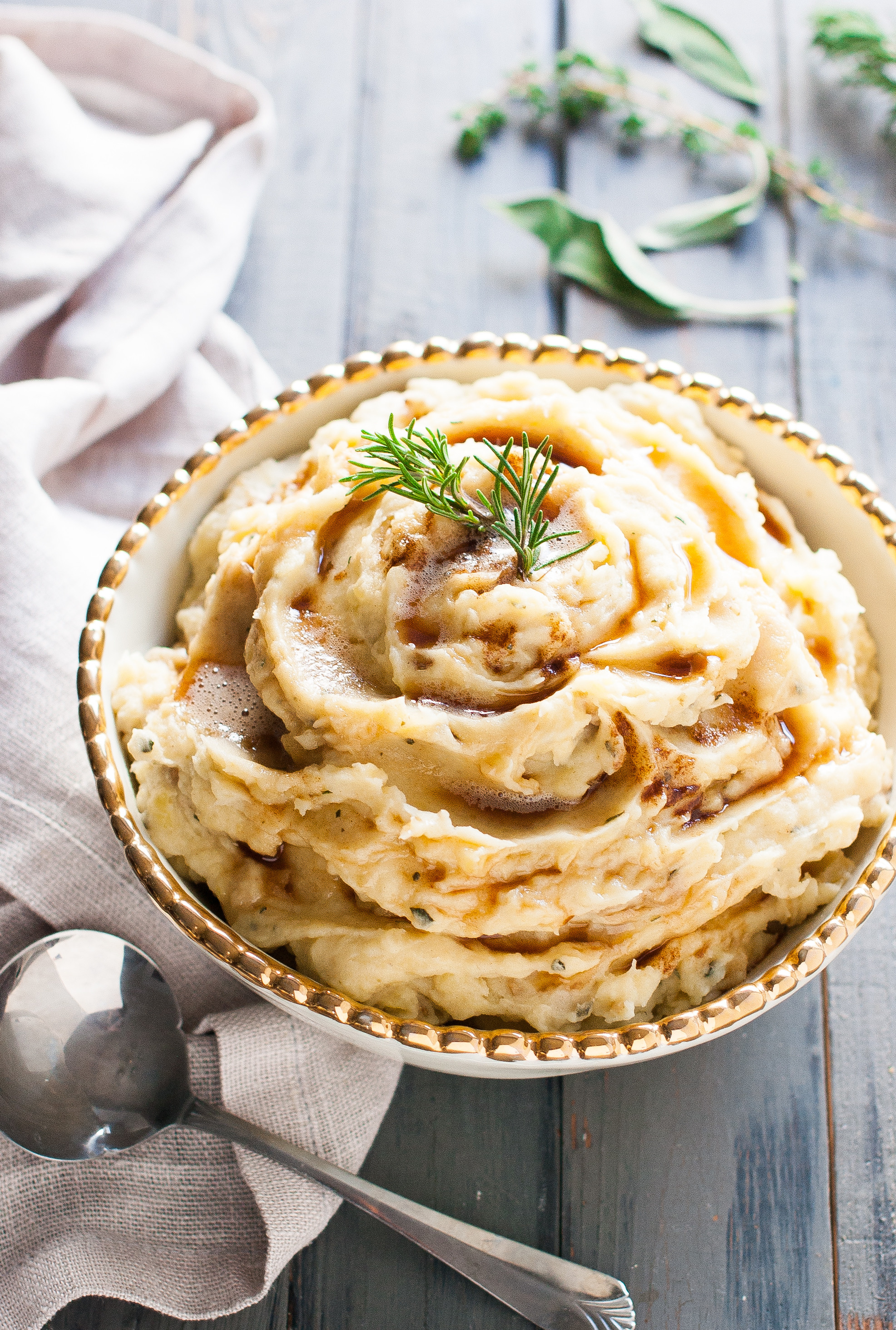 Mashed Potatoes Without Butter
 Perfect Browned Butter Garlic Herb Mashed Potatoes no