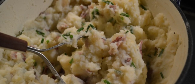 Mashed Red Potatoes
 garlic mashed red potatoes