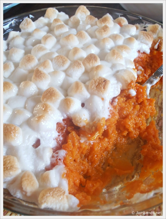 Mashed Sweet Potatoes With Marshmallows
 Jam Hands Mashed Sweet Potatoes with Marshmallows