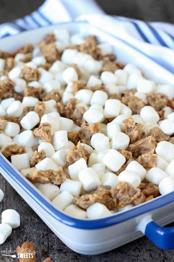 Mashed Sweet Potatoes With Marshmallows
 Sweet Potato Casserole with Marshmallows and Streusel