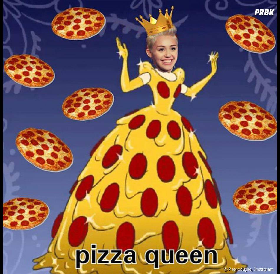 Mcdonald'S Apple Pie
 O sucesso das montagens da Miley Cyrus pizza deve ter