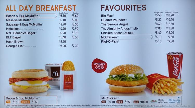 Mcdonald'S Dessert Menu
 Mcdonald S Menu Nz Deals