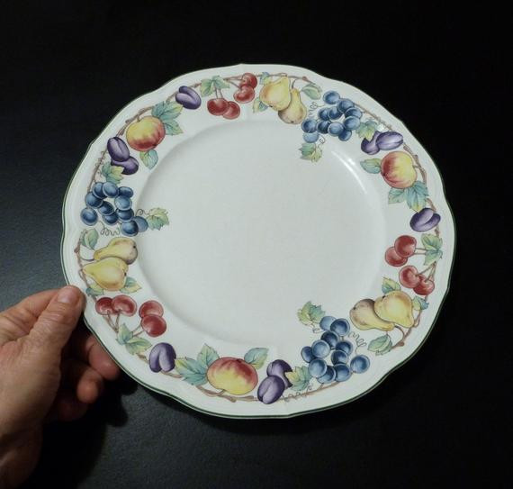 Mcdonald'S Dinner Box Discontinued
 Villeroy and Boch dinner plate in the Melina Pattern circa