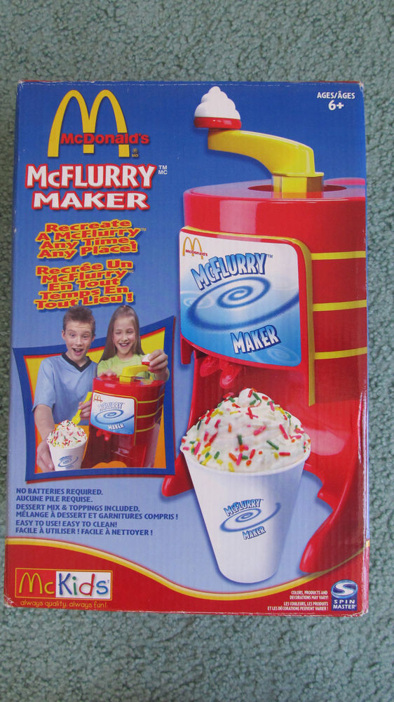 Mcdonald'S New Desserts
 Classic McDonald s McFlurry Ice Cream Maker Toy McKids