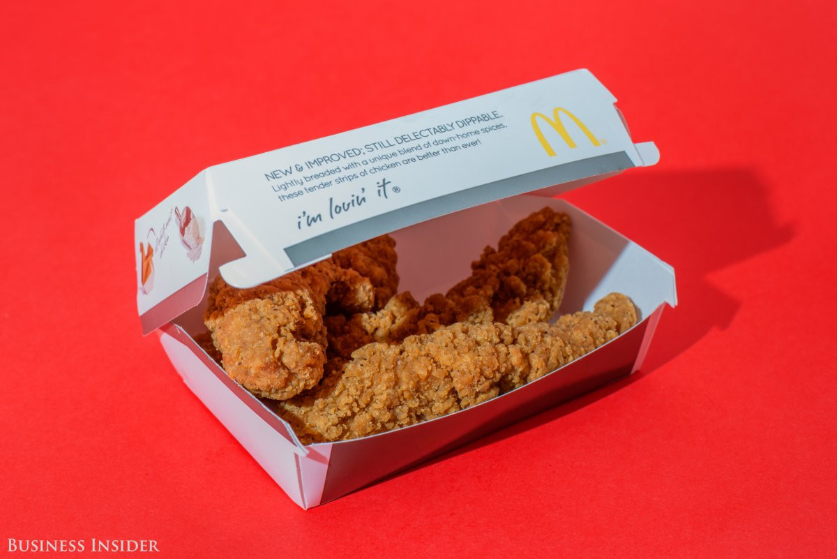 Mcdonalds Chicken Tenders Nutrition
 McDonald s chicken takes on Chick fil A Business Insider