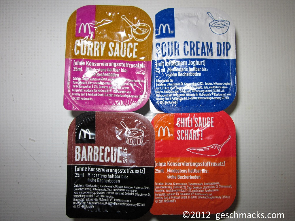 Mcdonalds Dipping Sauces
 McDonald’s Chicken Box