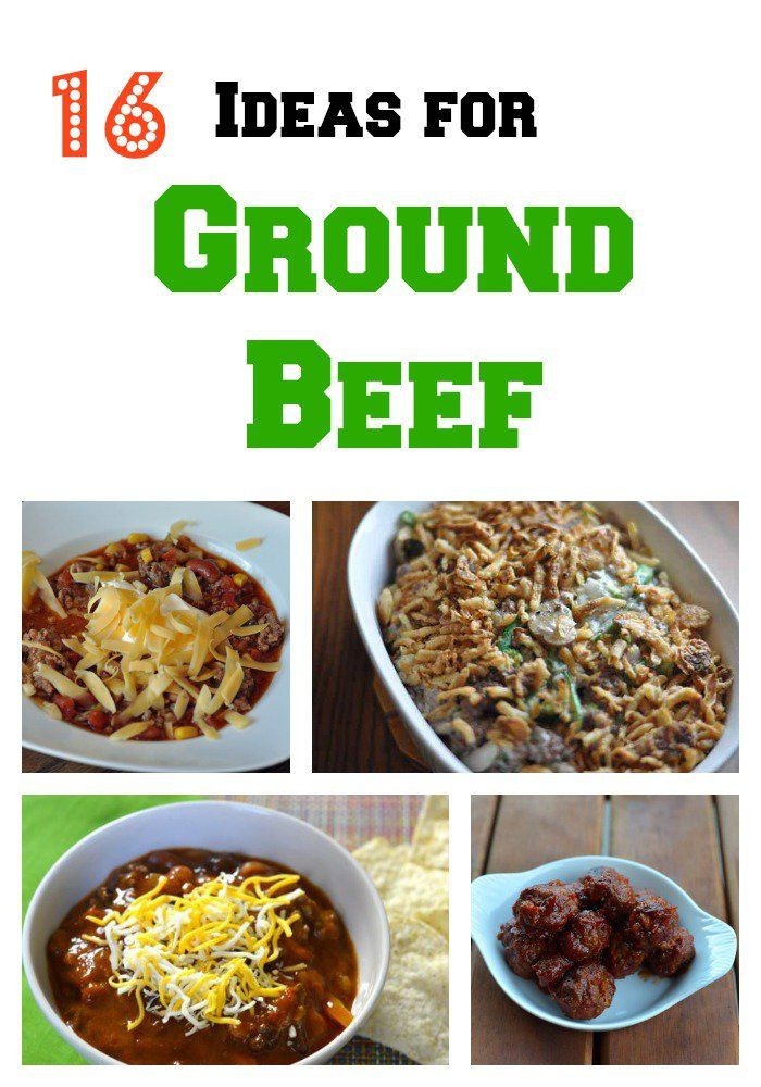 Meals To Make With Ground Beef
 16 Recipes for Ground Beef Great ideas for dinner