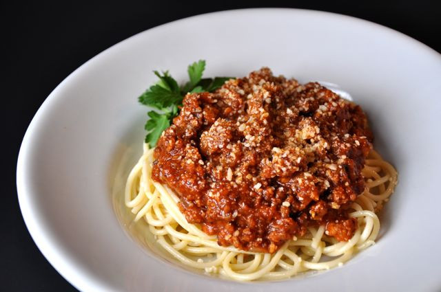 Meat Sauce Spaghetti
 Oma s e Hour Homemade Spaghetti Sauce