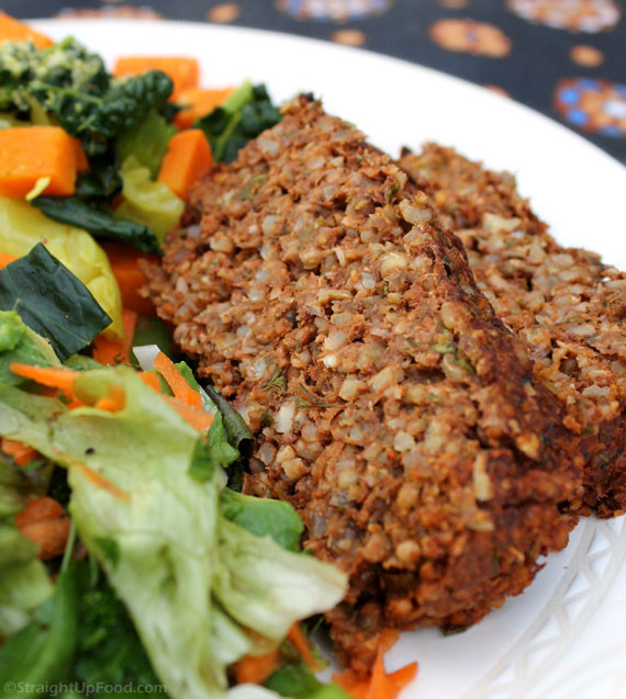 Meatloaf With Rice
 Lentil & Rice Loaf Straight Up Food