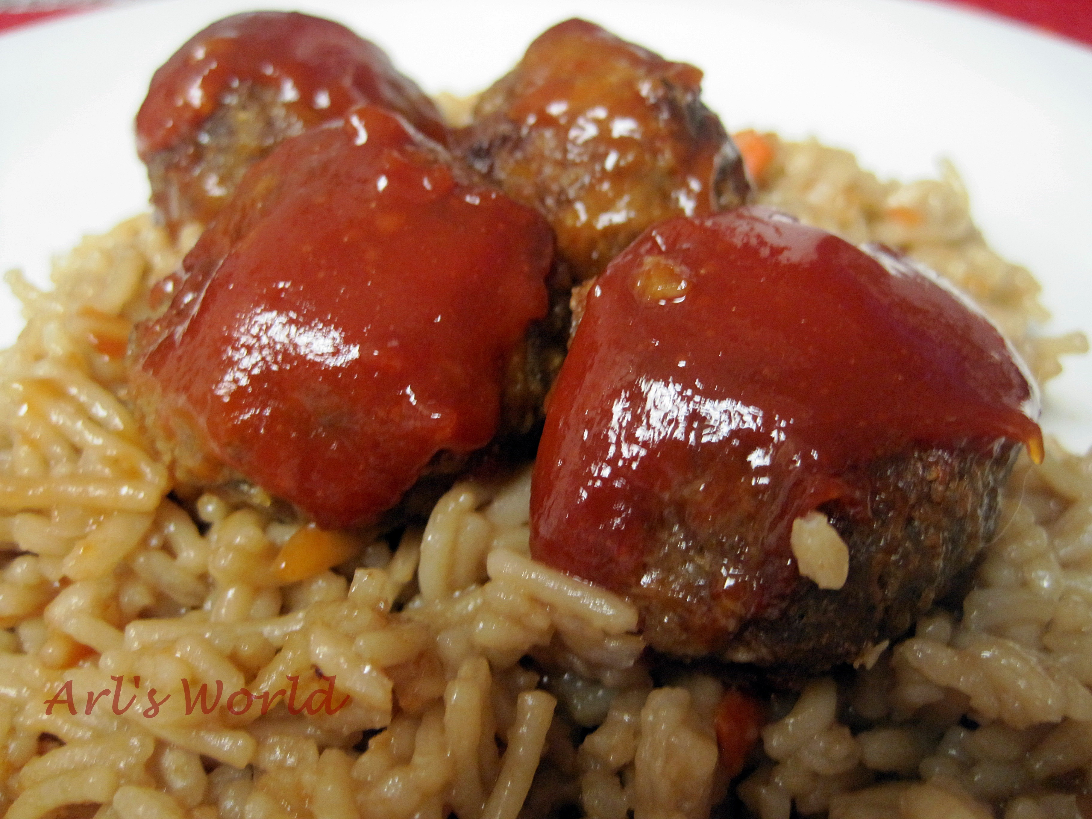 Meatloaf With Rice
 Meatloaf balls with Brown Rice – Arl s World
