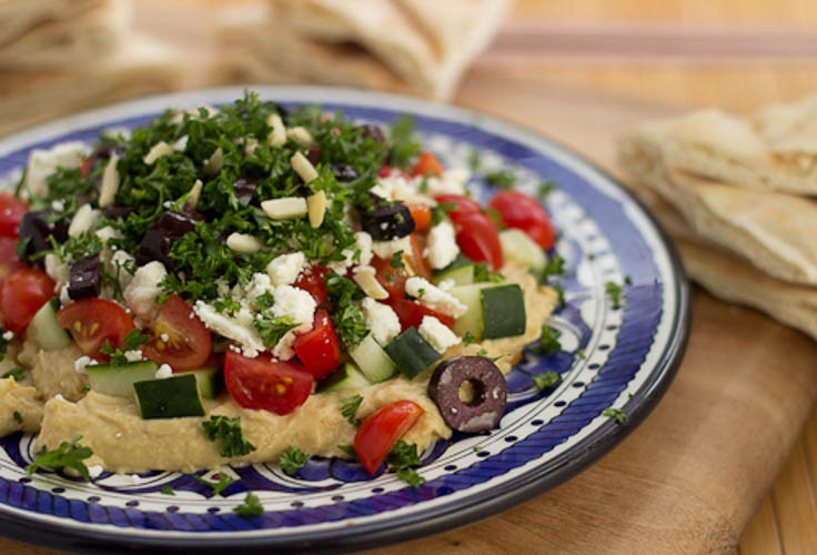 Mediterranean Dinner Recipe
 Mediterranean 7 Layer Dip and Sabra Hummus Giveaway