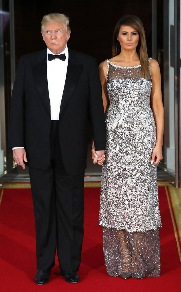 Melania Trump State Dinner
 Melania and Ivanka Trump Bring the Glamour With Dramatic