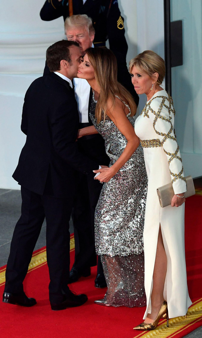 Melania Trump State Dinner
 Melania Trump’s State Dinner Dress Sparkles in Silver