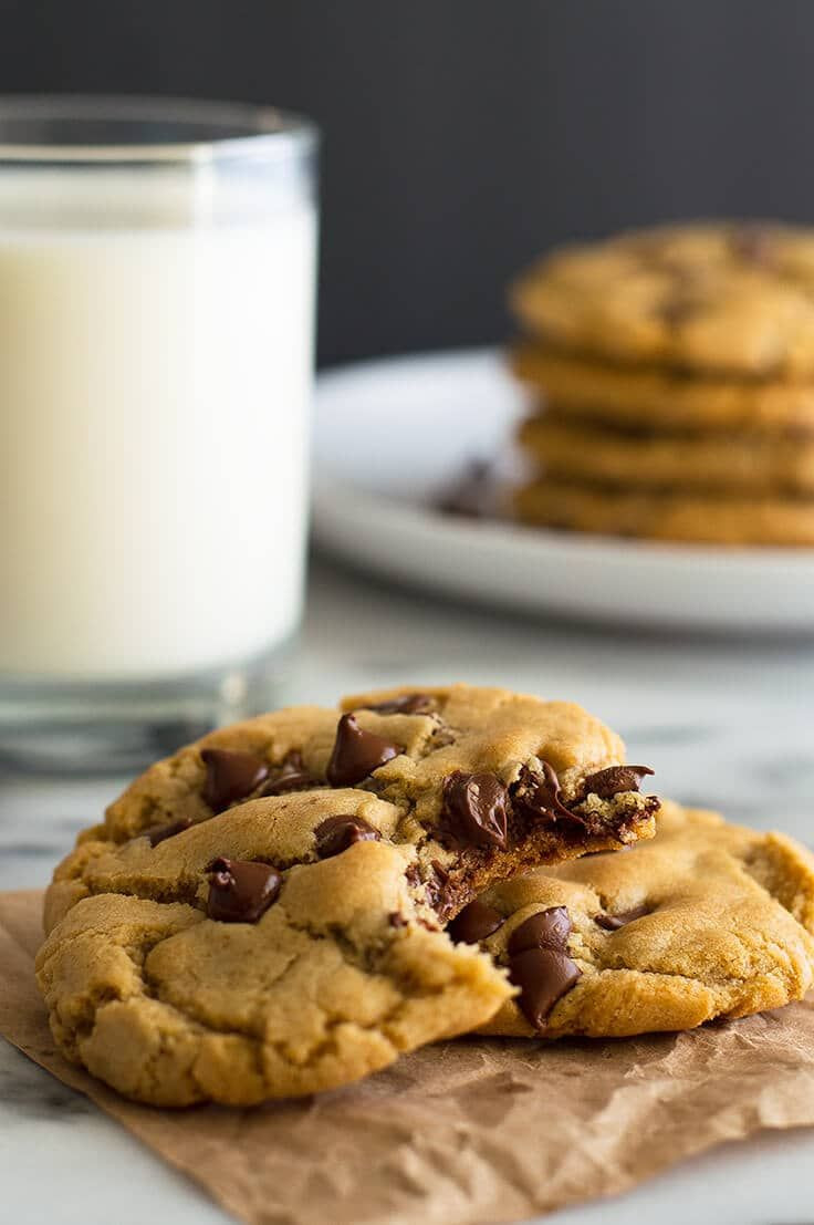 Melted Butter Chocolate Chip Cookies
 Easy small batch chocolate chip cookies that use melted